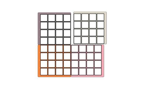 Gridfinity baseplate for IKEA Lisabo desk drawer