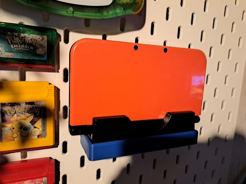 New 3ds xl charging dock holder for ikea skadis