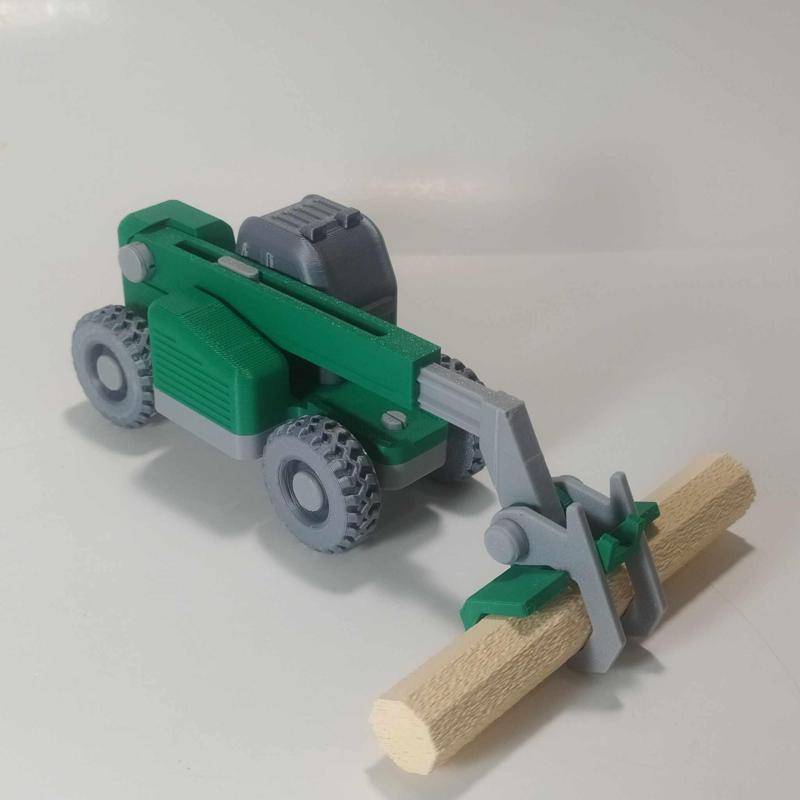 telescopic,wood,loader