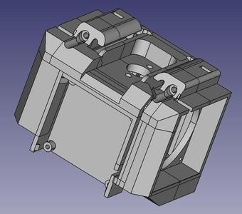 Geeetech A10 caja hotend ventilador dual 12V