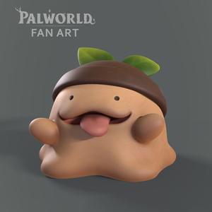 Palworld Pal #13 - Gumoss fanart