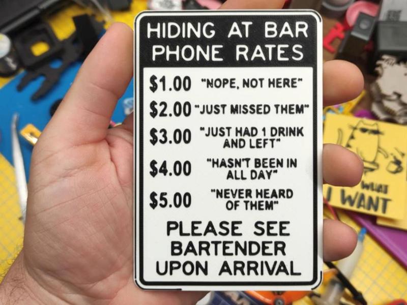 Bar phone fees 1
