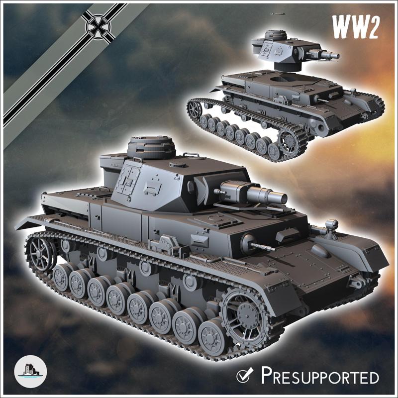 Panzer IV Ausf. F1 F early - Germany Eastern Western Front France Poland Russia Early WWII