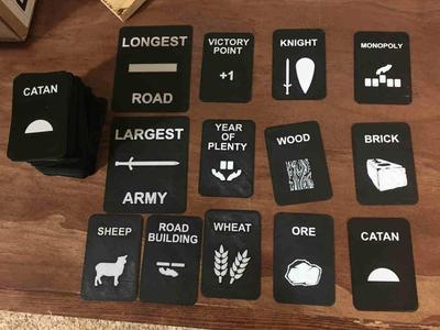Settlers of Catan Resource and Development Cards