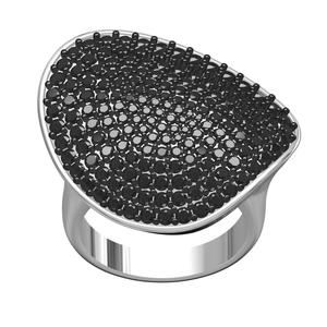 Classy Pave Black Diamond Ring