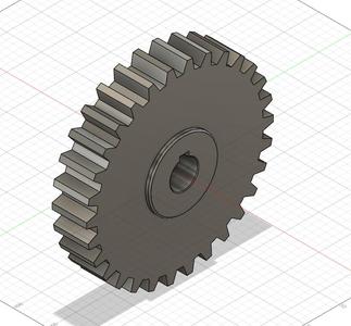 Toothed Gear for Shaft
