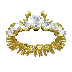 Heart Diamond Eternity Wedding Ring