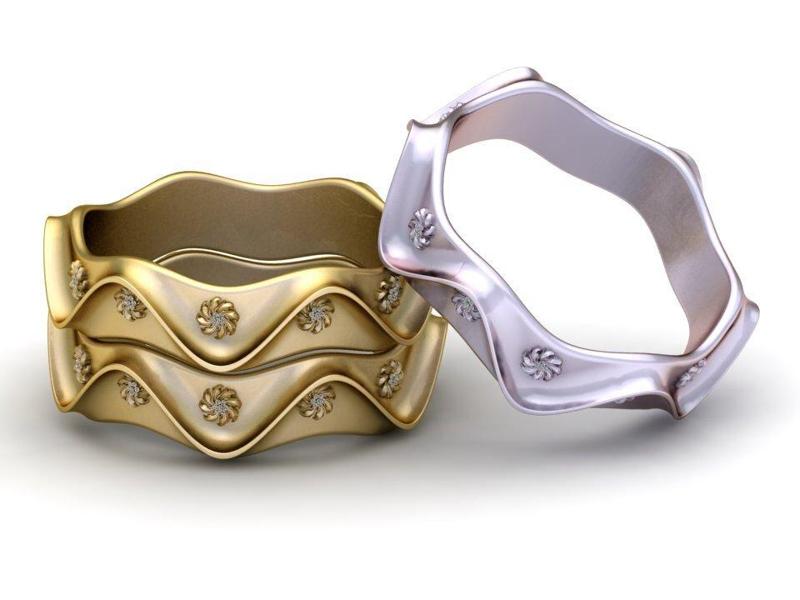 3D GOLD BRACESLET PENDANT 3d printable model