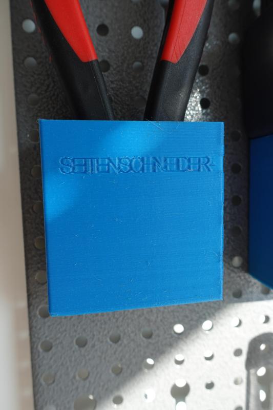 Seitenschneider Halterung (Lochplatte/Pegboard)