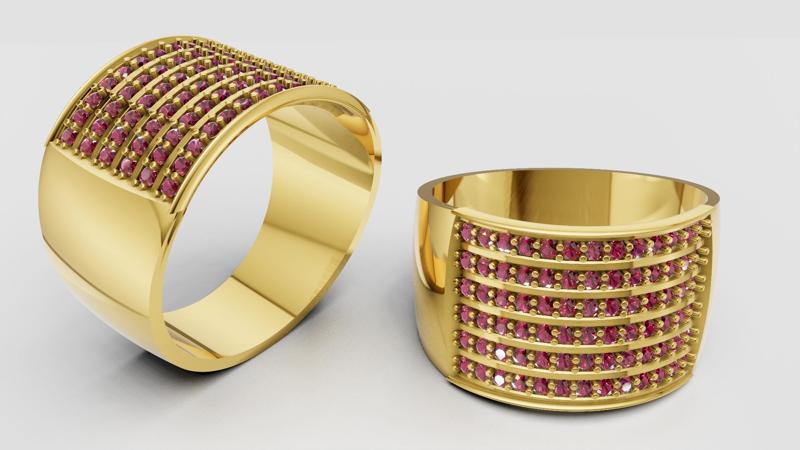 Gold Band Ring 3D printable model