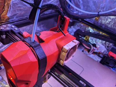 Voron Stealthburner EBB36 Shield, Umbilical Strain Relief and Fan Mount (Support Free)