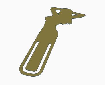 Bookmark silhouette female body
