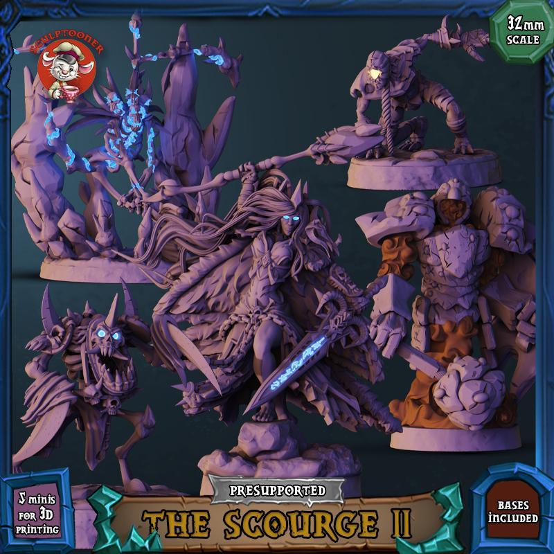 The Scourge 2 - 32mm scale pre-supported squad