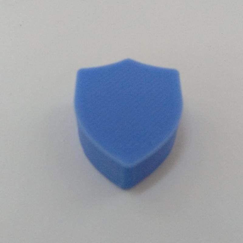Shield Symbol Meeple Silhouette – 3D Printable Game Token