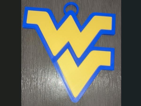 West Virginia University logo chain