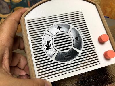 Amazon Echo Dot 2nd gen. Retro radio housing. Rev.2