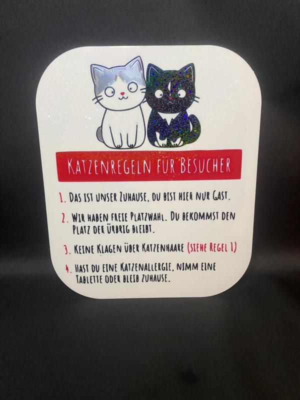 Cat rules sign