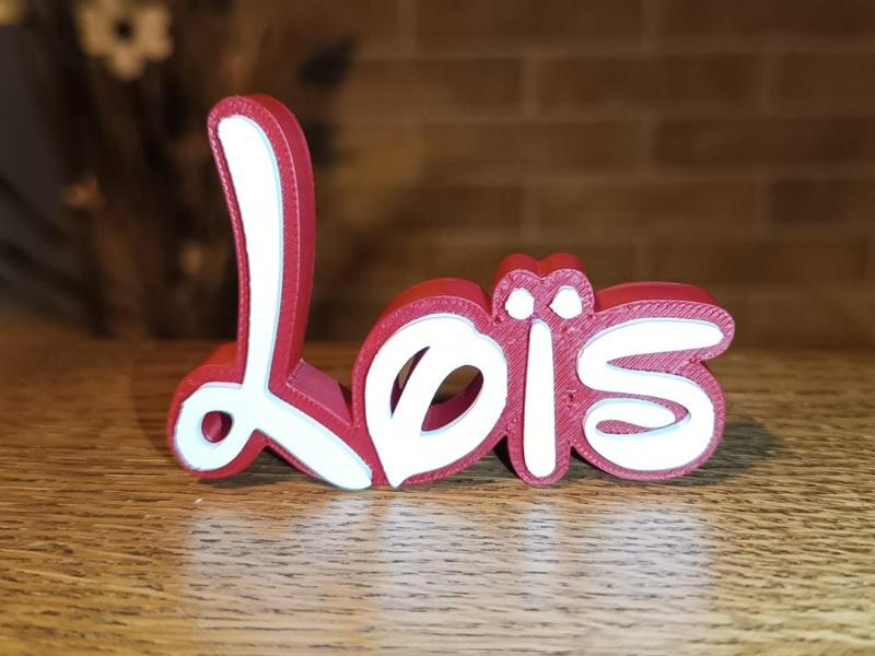 Disney Name Sign Loïs Kid Room Wall Decor Tag 