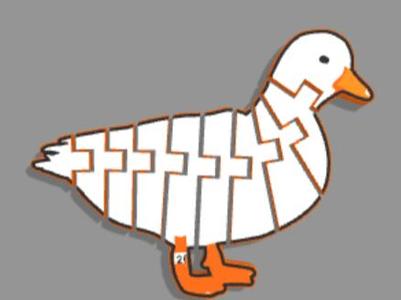 Articulated call duck