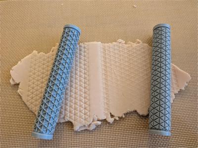 Texture Rolling Pin - Triangle Pattern
