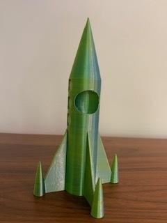 Rocket with Small Astronaut 