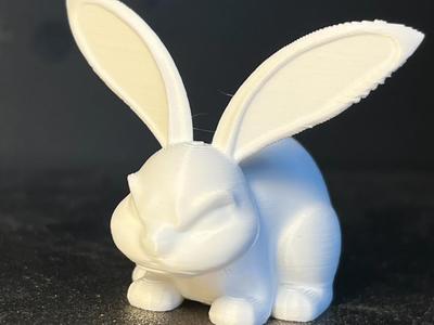 Mini angry easter rabbit