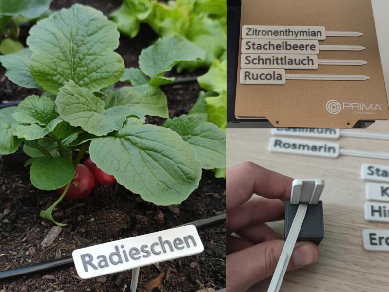 Plant Label, Print it - Bend it - Stick it (English)