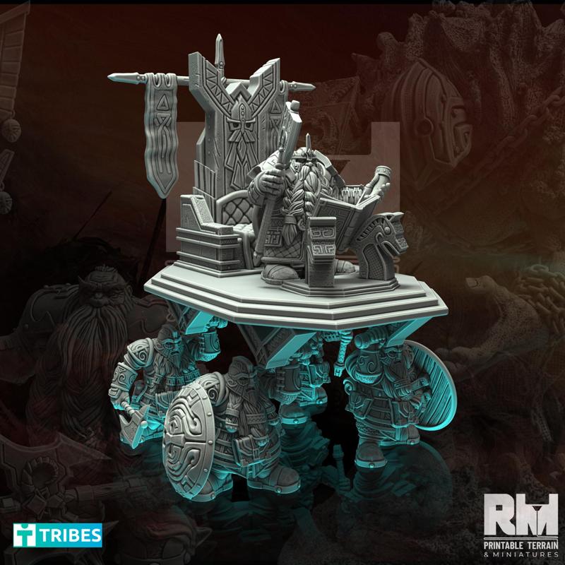 Kanaglim Reclaimed Dwarf King on Throne