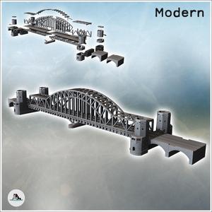 Remagen or Ludendorff Bridge (Rhine-Westphalia, Germany) - Modern WW2 WW1 World War Diaroma Wargaming RPG Mini Hobby