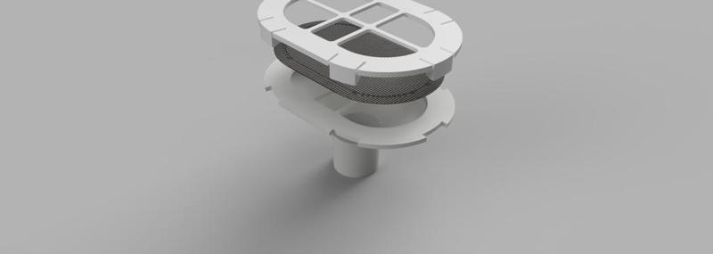 Universal filter use any filtering material on any snorkel 22mm female  adapter 