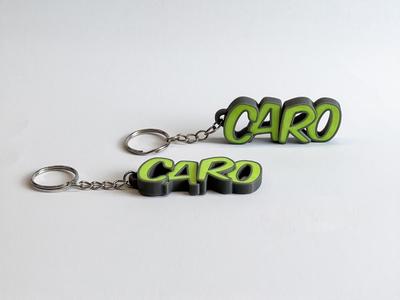 Beautiful keychain with the name Caro