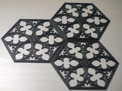 Art Deco Hexagon Wall Tile