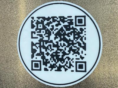 TRUMP DANCE QR CODE Coaster