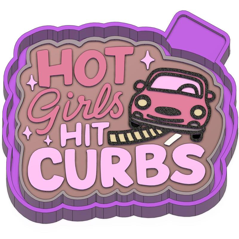 Hot Girls Hit Curbs Freshie STL Mold Housing