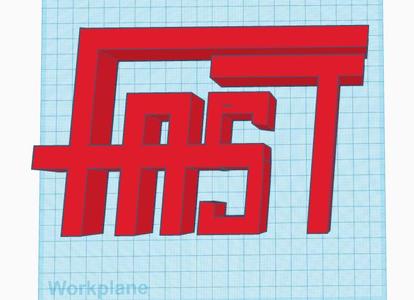 Cool design for the word FAST