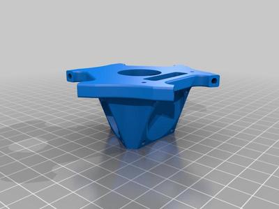 Kossel Delta Effector - E3DV6 dual 30mm fan 