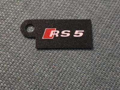 Audi RS5 Supercar Minimalist Logo Keychain