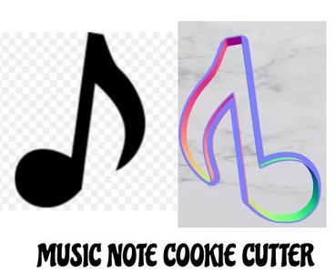 MUSIC NOTE COOKIE CUTTER