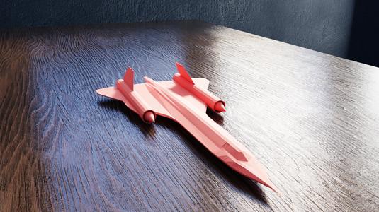 Blackbird SR-71 – Low Poly Model