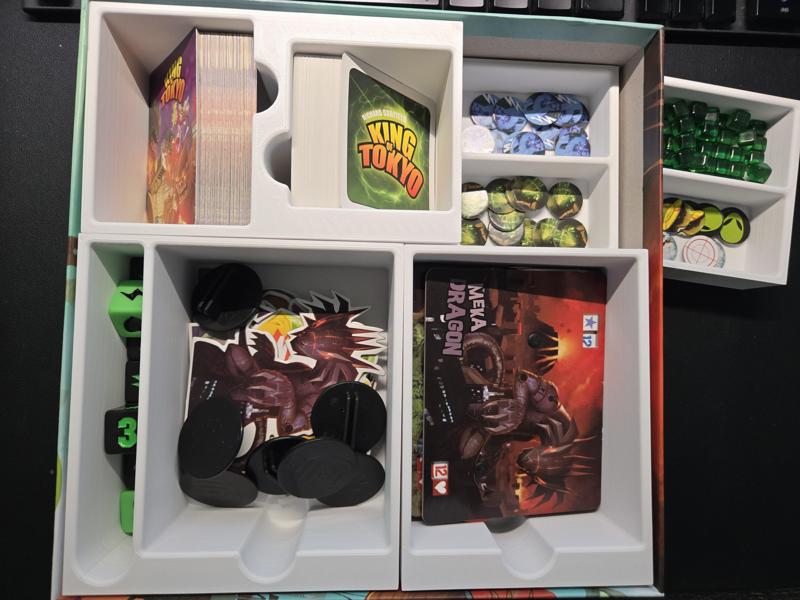 King of Tokyo + Expansion Board Game Insert