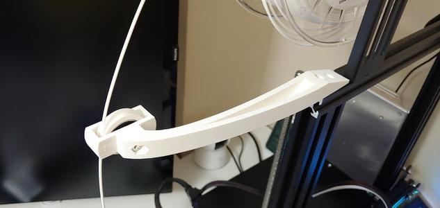 Ender-3 Pro Top filament guide with roller