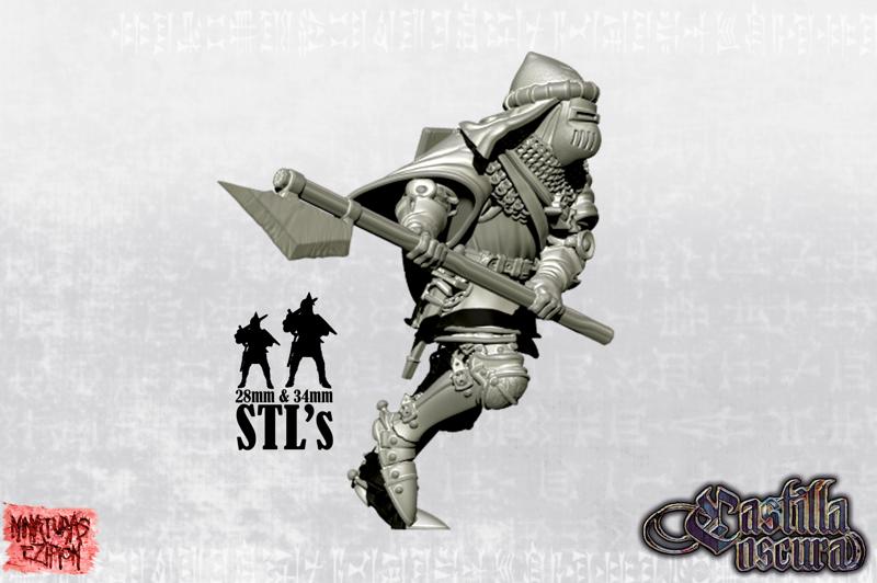 Knight with voulge