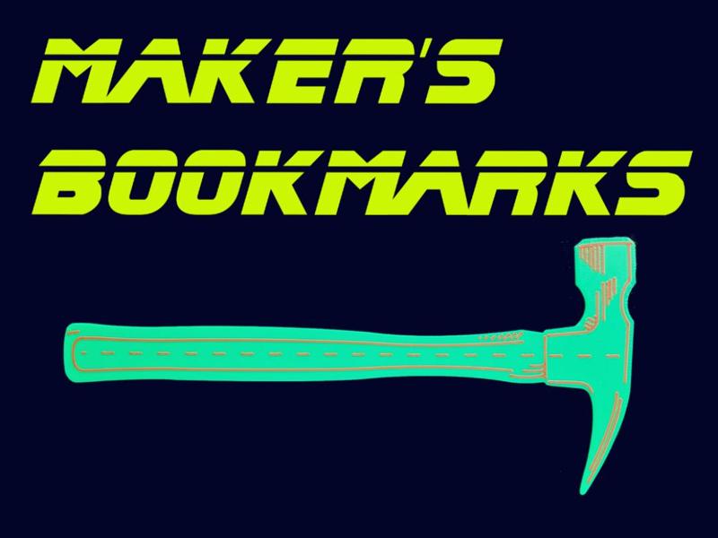 Maker's bookmark / hammer