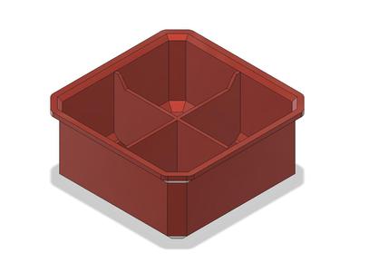 Milwaukee bin - Small - 4 dividers