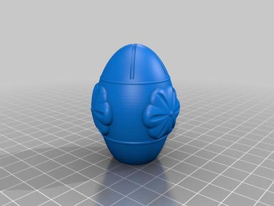 Easter eggs with flower