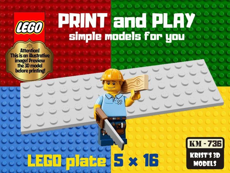 lego plate 5x16