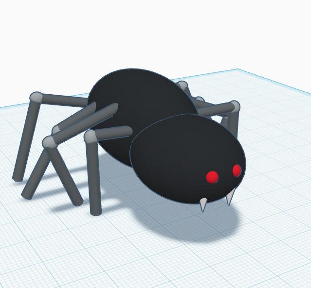Decorative spider for desk