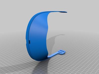Face shield for A4 sheet , landscape