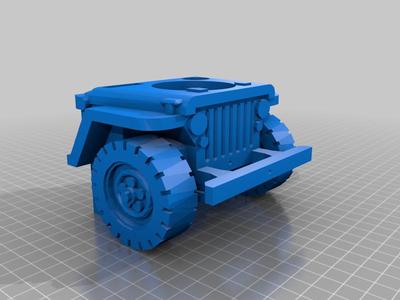 WWII Jeep Razor Stand
