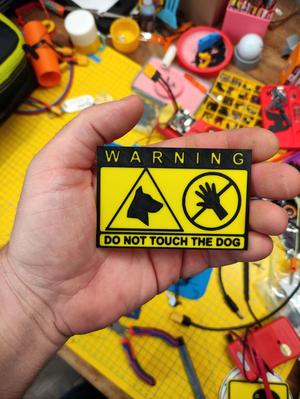 Do not touch the dog